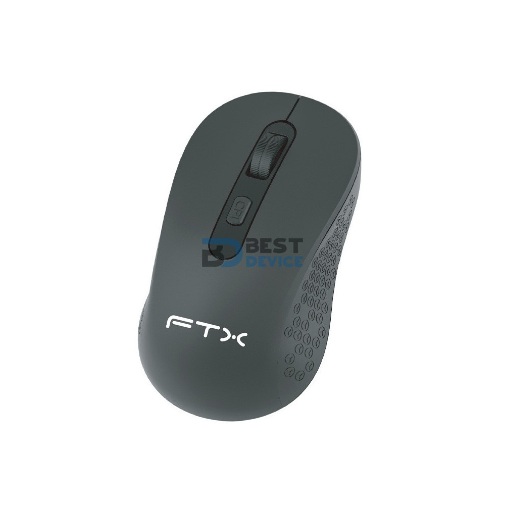 MOUSE FTX MW44 1600DPI/4 BOT/WIR/NEGRO