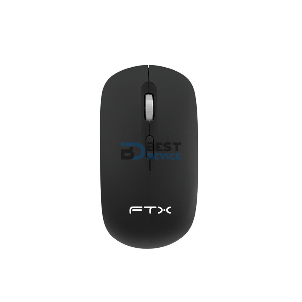 MOUSE FTX MW71 1600DPI/4 BOT/WIR/NEGRO