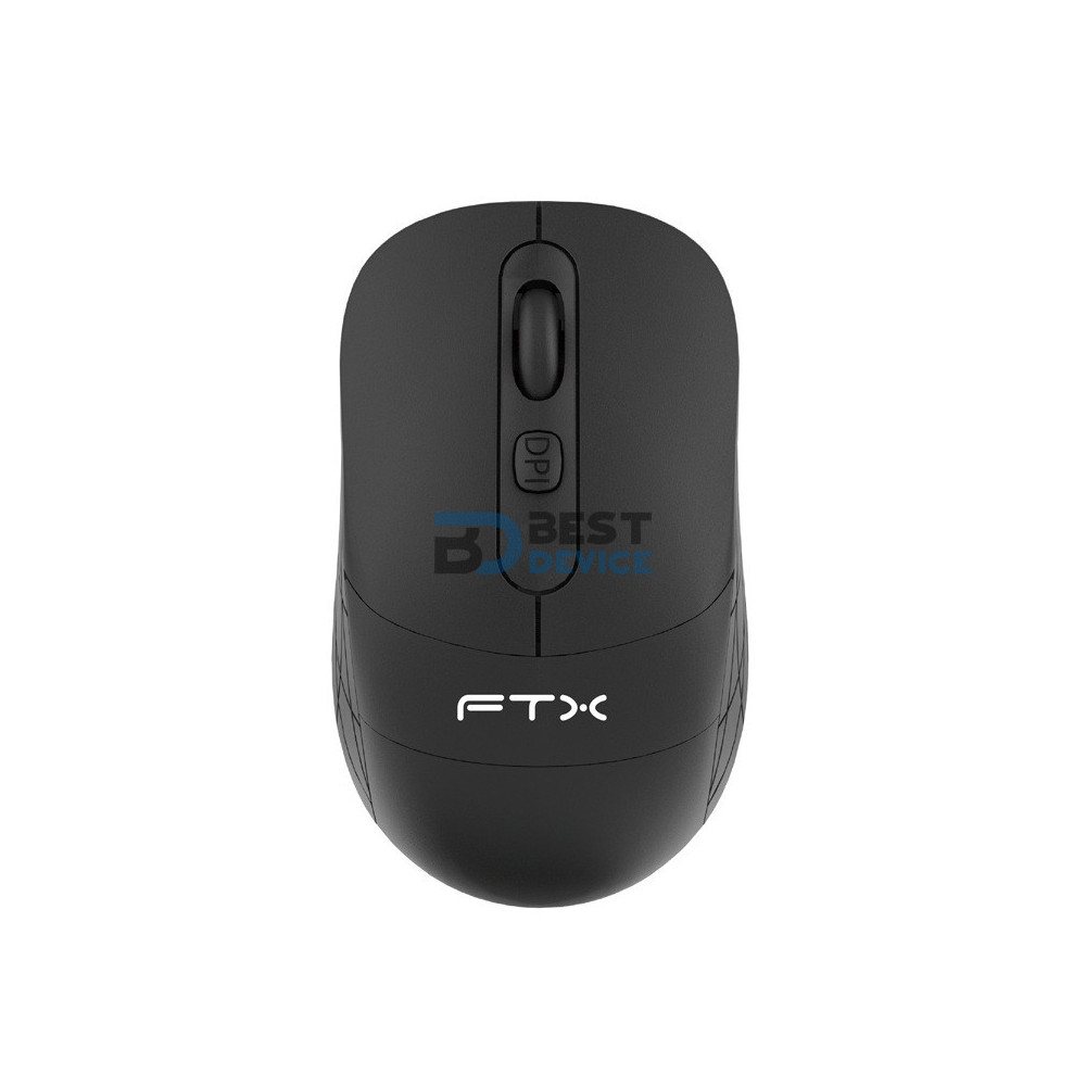 MOUSE FTX MW73 2400DPI/4 BOT/WIR/NEGRO