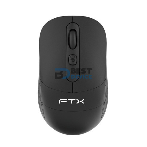 MOUSE FTX MW73 2400DPI/4 BOT/WIR/NEGRO