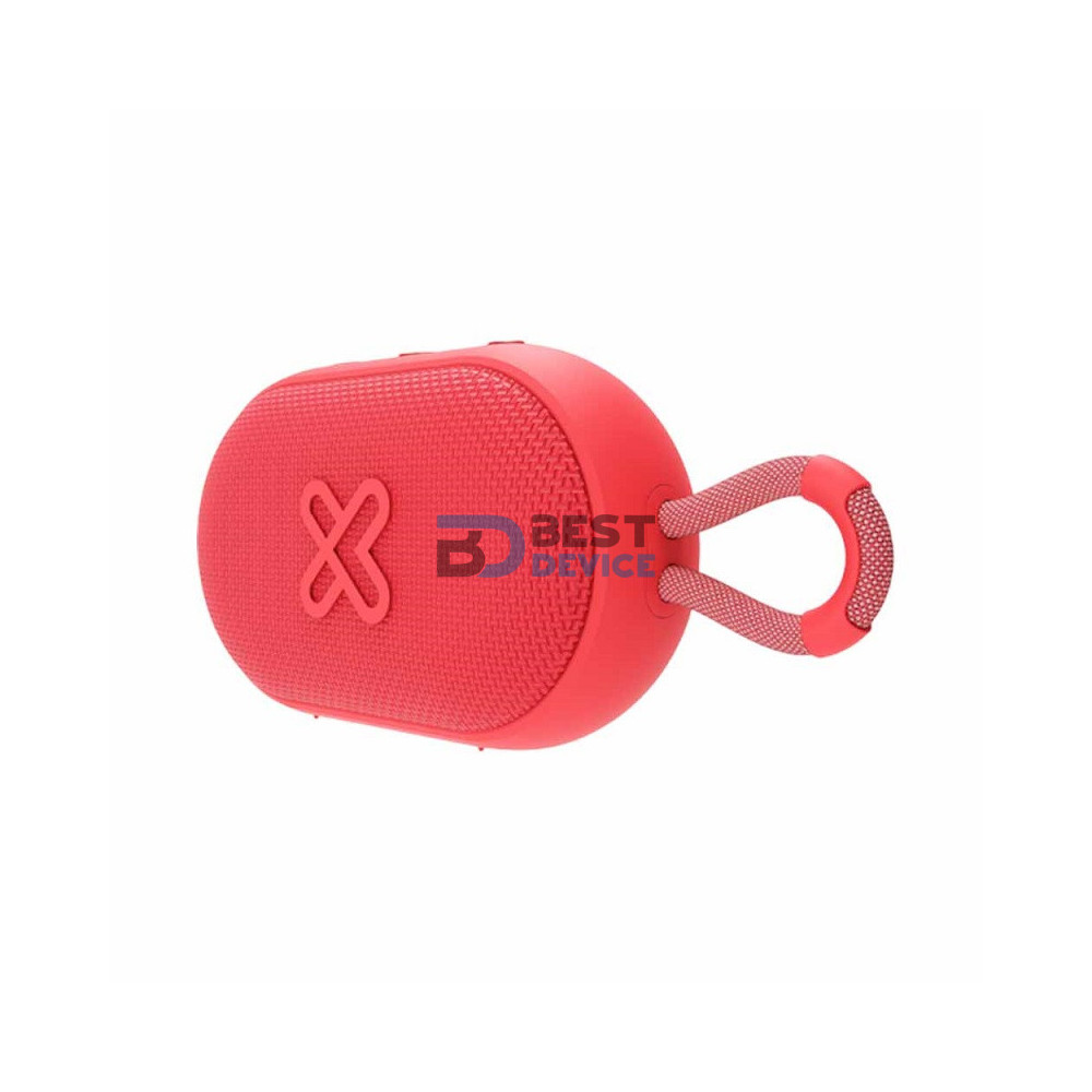 PARLANTE KLIP XTREME GROOVESPLASH KBS-030RD BT/BAT/IPX7/TWS/MIC/ROJO