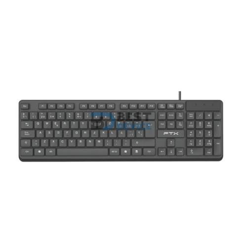 TECLADO FTX K87 NUM/ESP/NEGRO/USB