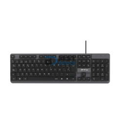 TECLADO FTX K87 NUM/ESP/NEGRO-GRIS/USB