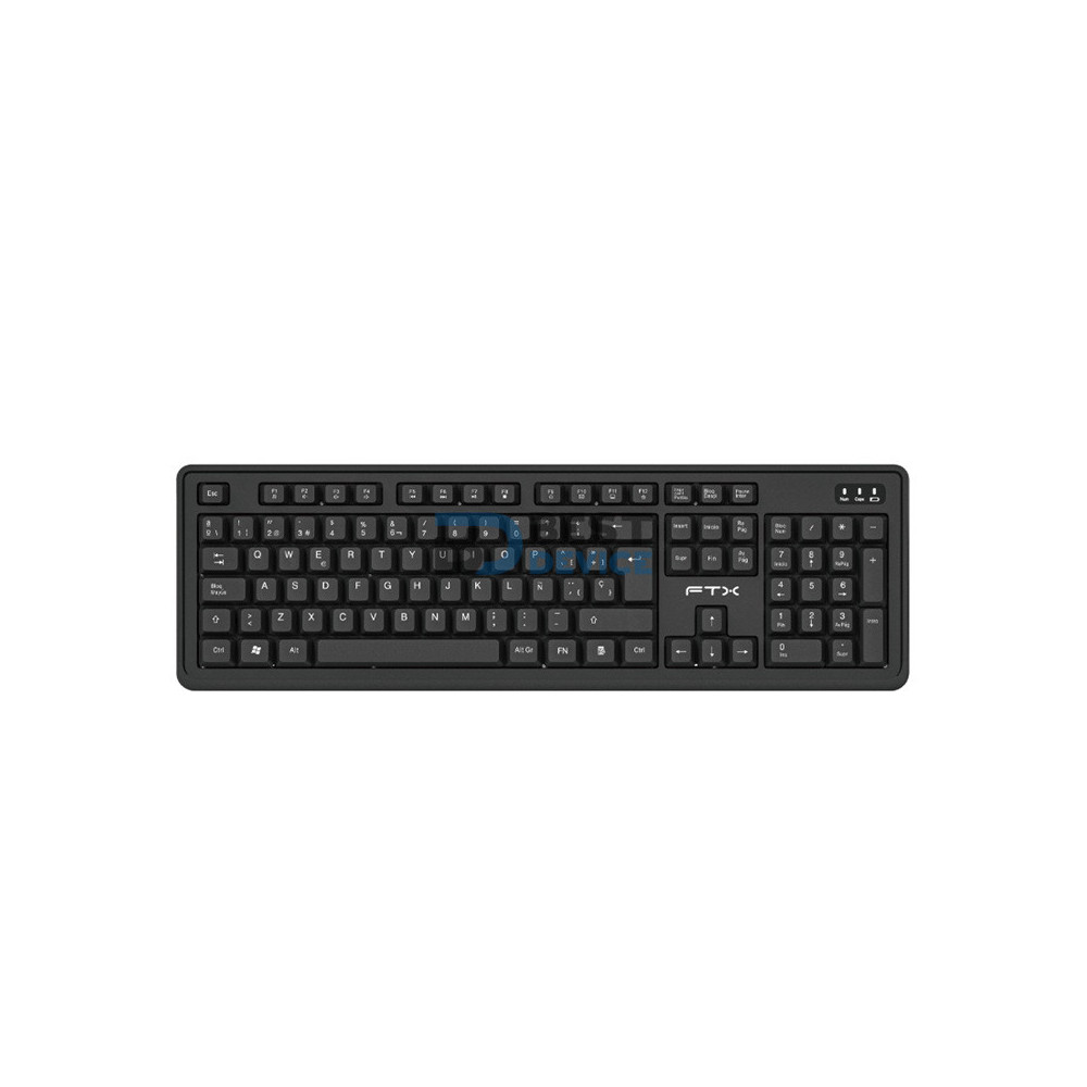 TECLADO FTX KW46 NUM/ESP/WIR/NEGRO