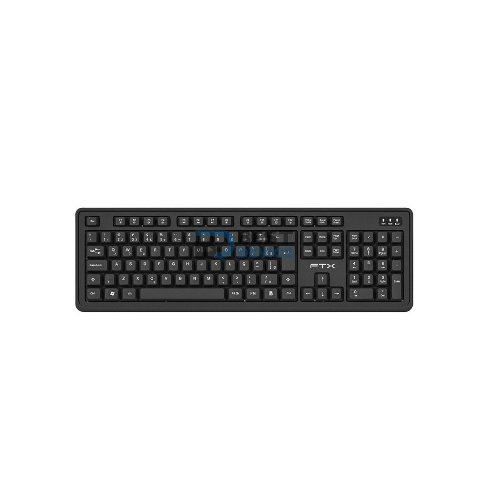 TECLADO FTX KW46 NUM/POR/WIR/NEGRO