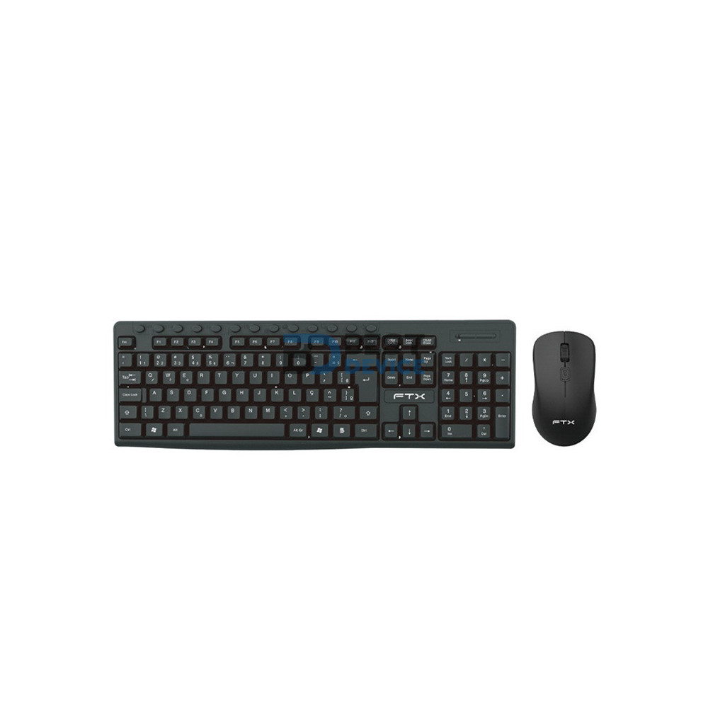 TECLADO+MOUSE FTX KM250 MULT/NUM/POR/WIR/NEGRO