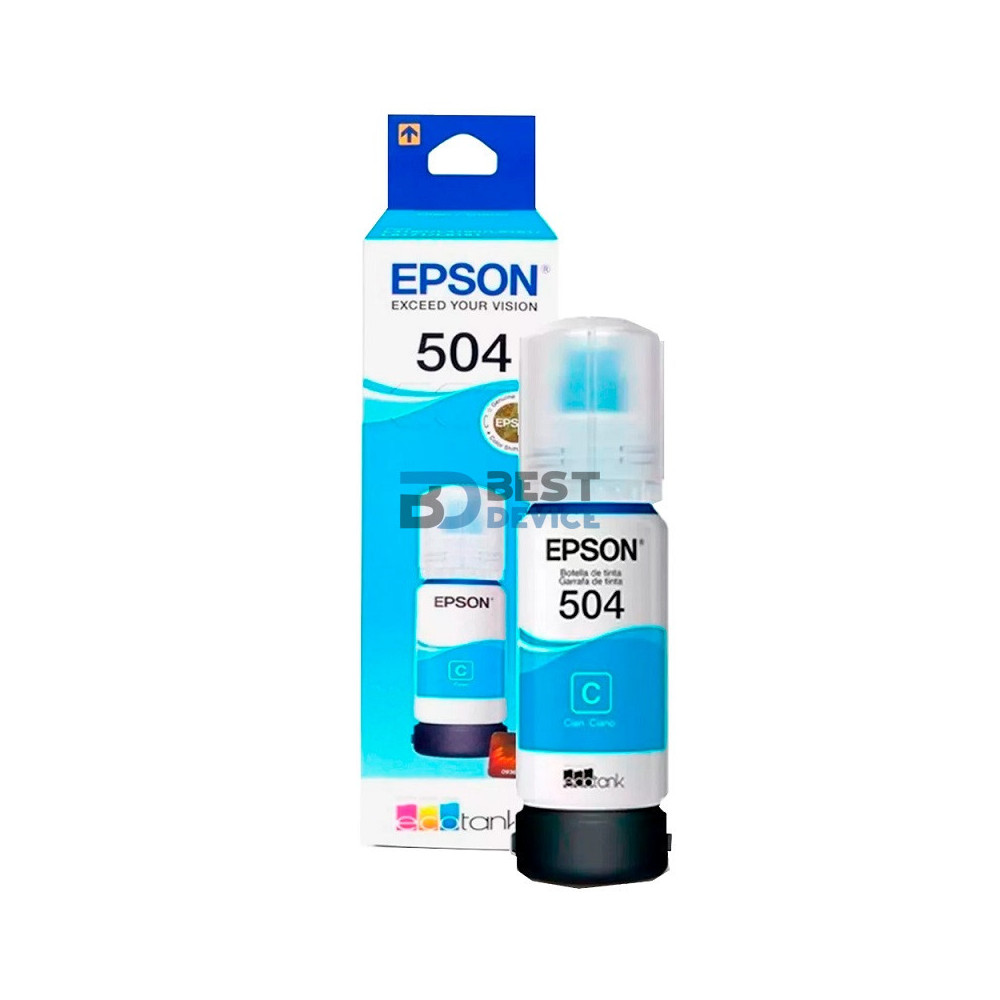 TINTA EPSON T504 220 CIANO L41XX/L42XX/L61XX T504220-AL 70ML