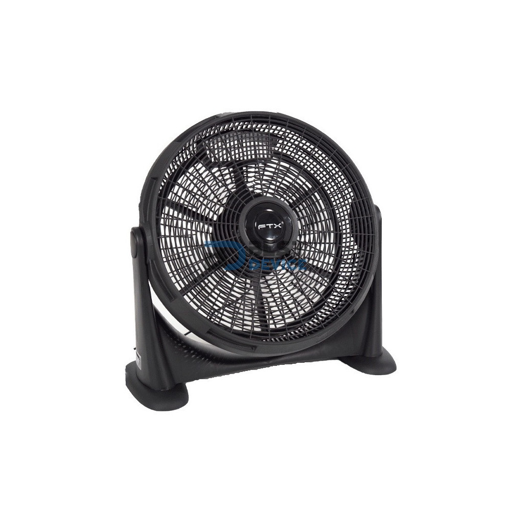 VENTILADOR DE PISO FTX RAFAGA KYT50-7 3 VELOCIDADES/90W/220V/NEGRO/PLASTICO