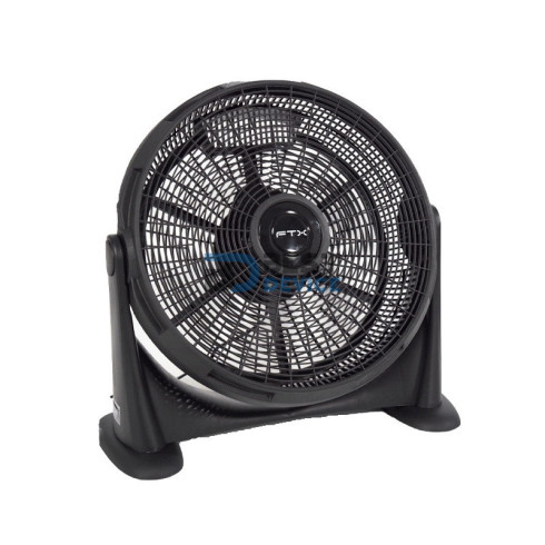 VENTILADOR DE PISO FTX RAFAGA KYT50-7 3 VELOCIDADES/90W/220V/NEGRO/PLASTICO