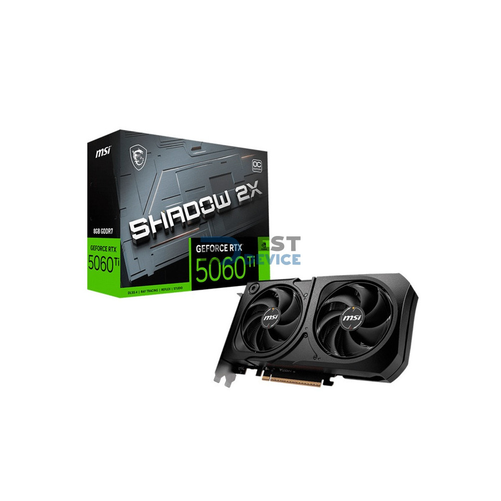 TARJETA GRÁFICA MSI RTX5060TI SHADOW 2X 8G OC PLUS DD7 912-V536-035