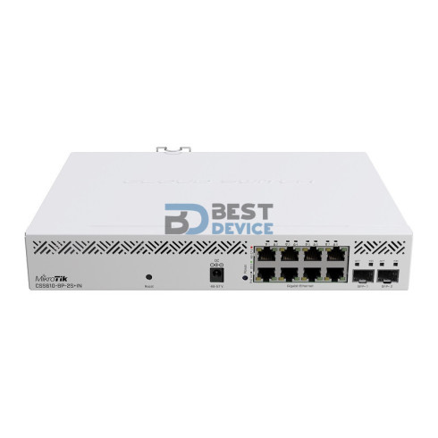 SWITCH MIKROTIK CLOUD SMART CSS610-8P-2S+IN POE