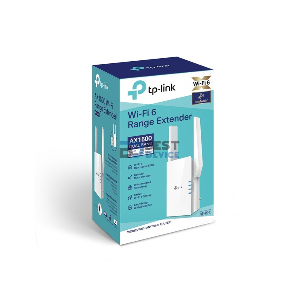 EXTENSOR WIFI TP-LINK RE505X AX1500 DUAL