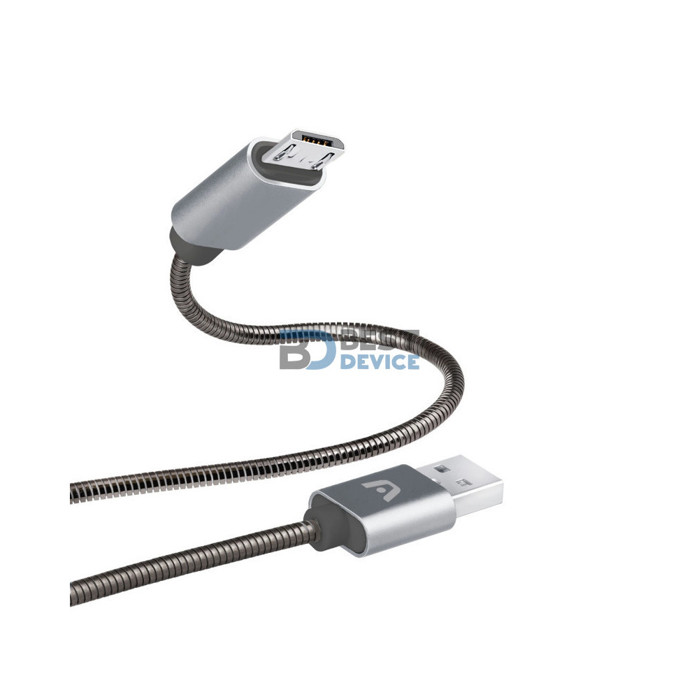 CABLE ARGOMTECH ARG-CB-0026GR MICRO USB TO USB 1M. GRIS