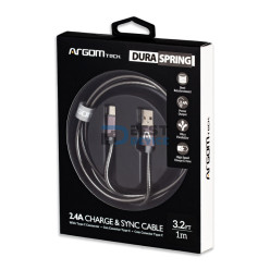 CABLE ARGOMTECH ARG-CB-0028GR TIPO C TO USB 1M. GRIS