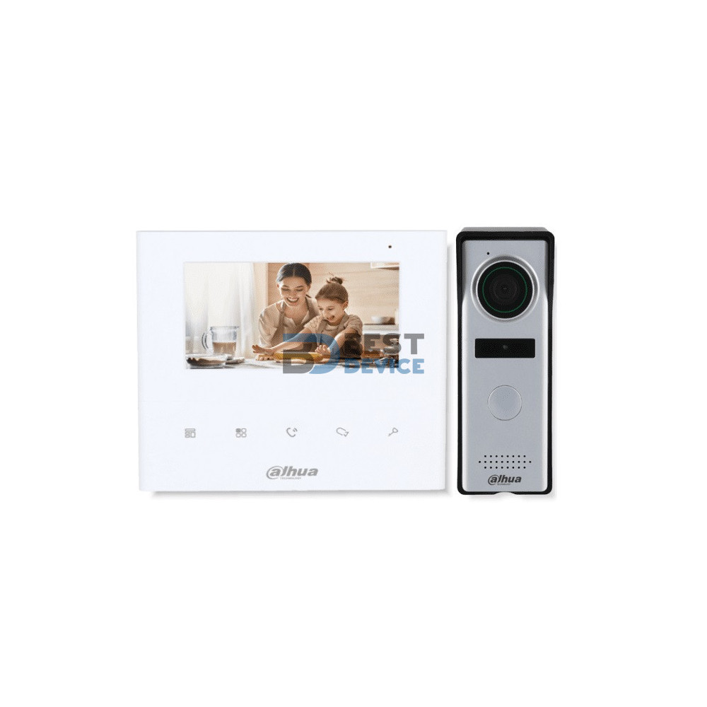 KIT VIDEOPORTERO DAHUA KTA04 PANTALLA 4.3"+INTERCO