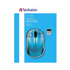 MOUSE VERBATIM INALAMBRICO 97668 NANO AZUL