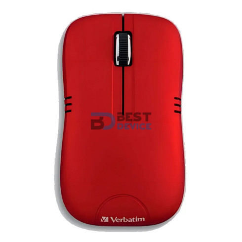 MOUSE VERBATIM 99767 ROJO USB/WIR
