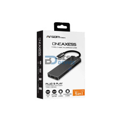 ADAPTADOR ARGOMTECH ARG-UB-0183 5 EN 1 TIPO C