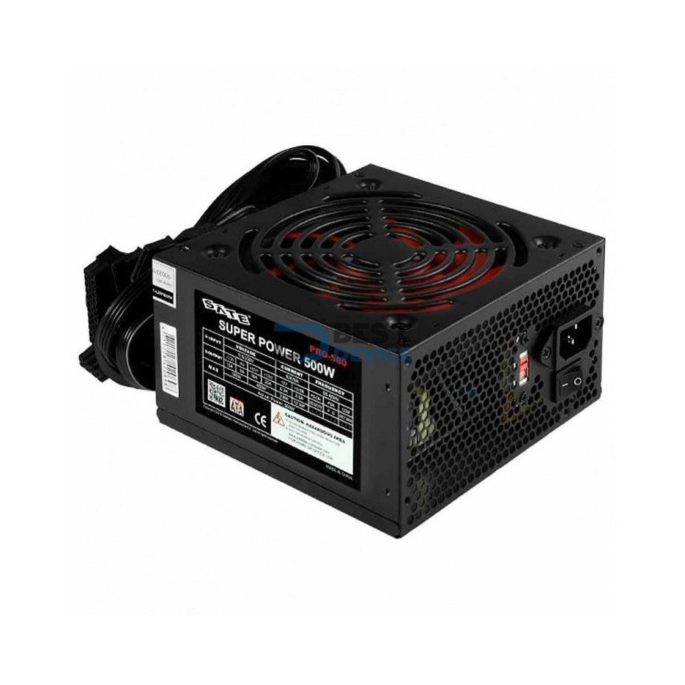 FUENTE SATE ATX 500W REAL PRO580