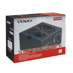 FUENTE SATE ATX 500W REAL PRO580
