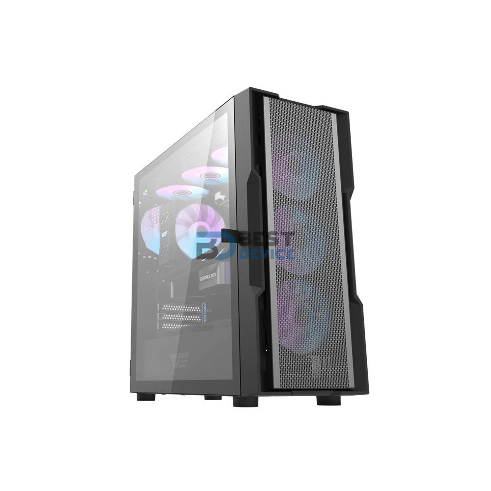 GABINETE GAMER DARKFLASH DK431 MID TOWER/GLASS