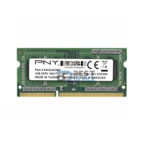 MEMORIA RAM PARA NOTEBOOK DDR3 PNY 4GB 1600 MHZ