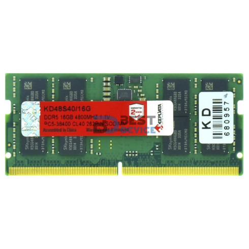 MEMORIA RAM PARA NOTEBOOK DDR5 KEEPDATA 16GB 4800MHZ