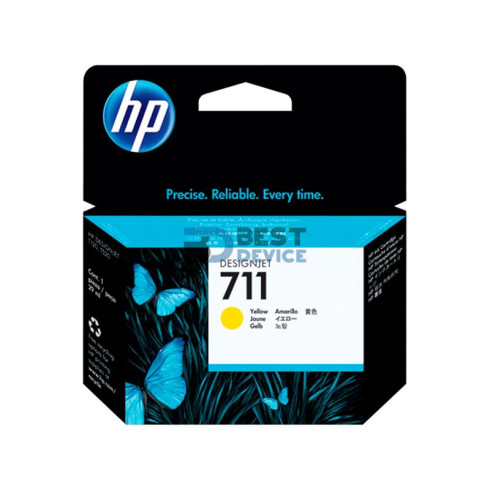 TINTA HP CZ132A 711 YELLOW T120/T520