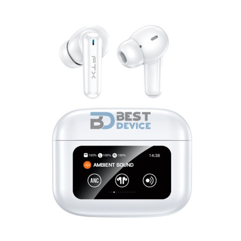 AURICULAR FTX E56L-WH BT/MIC/ANC/TOUCH/IPX6/BLANCO C/PANTALLA LED