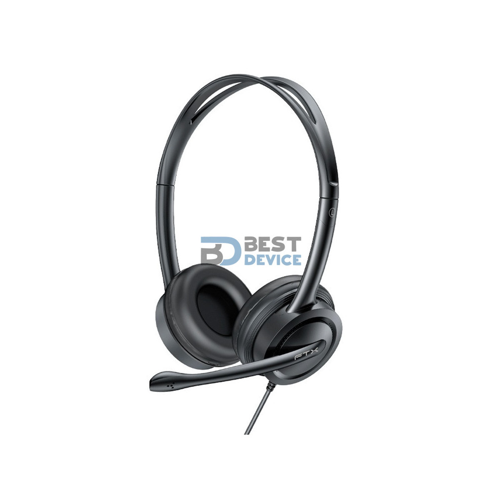 AURICULAR FTX H91-BK USB/MIC/NEGRO C/CONTROL DE VOLUMEN 124788