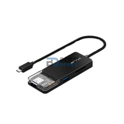 FTX HUB FTX-HUBT4-PB USB-C 3.0/6 EN 1 4K/5GBPS/SD NEGRO