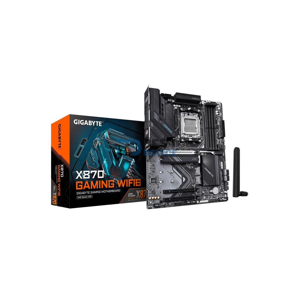 PLACA MADRE GIGABYTE AM5 X870 GAMING WIFI6 DDR5 S/R/HDMI/3M2/USB3.2/ATX