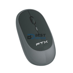 MOUSE FTX MWB59 1600DPI/4 BOT/RECARGABLE/WIR/BT/NEGRO-GRIS