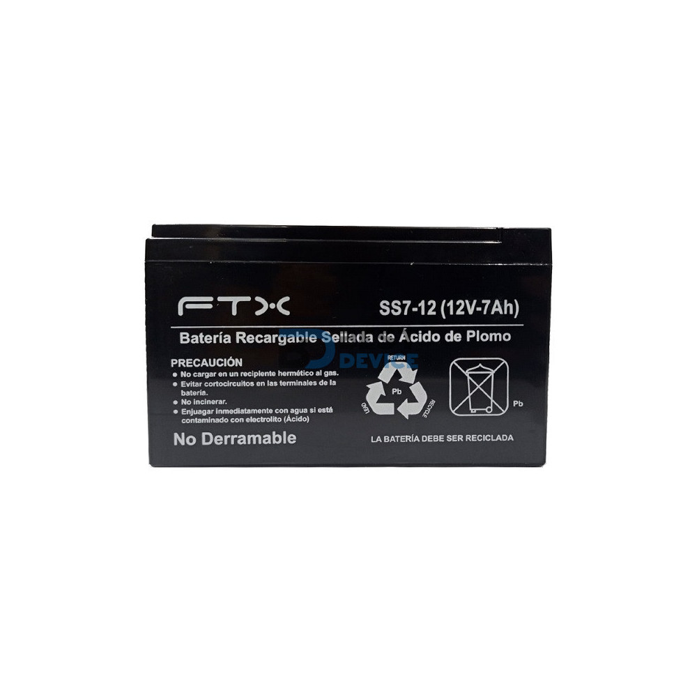 UPS FTX BATERIA RECARGABLE 12V 7A SS7-12
