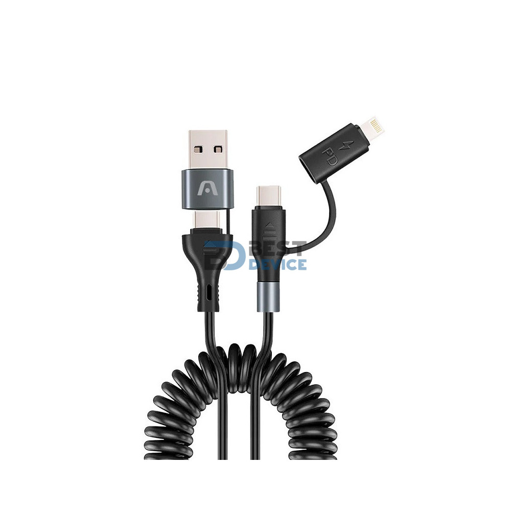 CABLE ARGOMTECH ARG-CB-0071BK USB-A/TYPE-C 1.5M