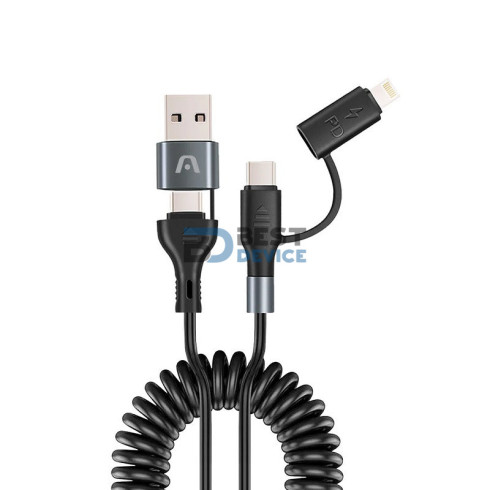 CABLE ARGOMTECH ARG-CB-0071BK USB-A/TYPE-C 1.5M
