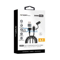 CABLE ARGOMTECH ARG-CB-0071BK USB-A/TYPE-C 1.5M