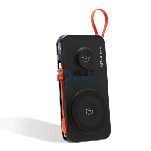 CARGADOR ARGOMTECH ARG-PB-1164BK SR10 4 EN 1 TIPO C/LIGHTNIN