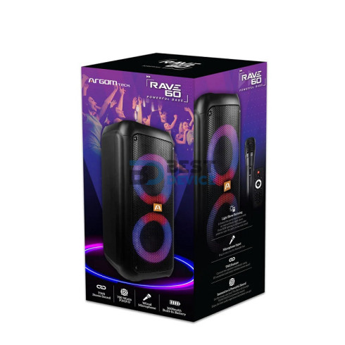 PARLANTE ARGOMTECH ARG-SP-4060BK RAVE 60W BT