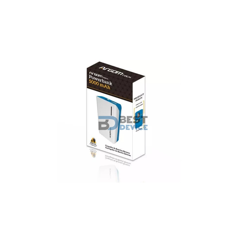 CARGADOR PORTÁTIL ARGOMTECH ARG-AC-0235L 5.000mAh