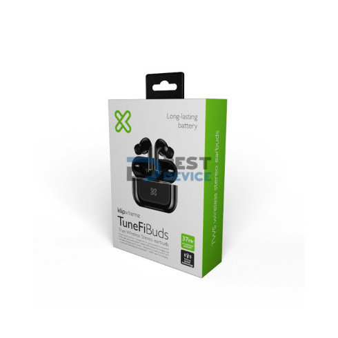 AURICULAR KLIP XTREME EARPHONE KTE-050BK TUNEFIBUDS BT/MIC/TWS/TOUCH/IPX6/NEG