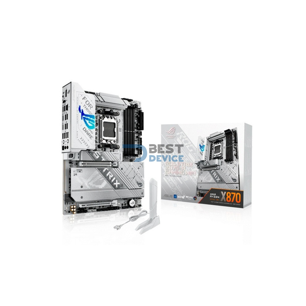 PLACA MADRE ASUS X870-A GAMING WIFI ROG STRIX AM5 DDR5/R/HDMI/DP/4M2/USB4/ATX