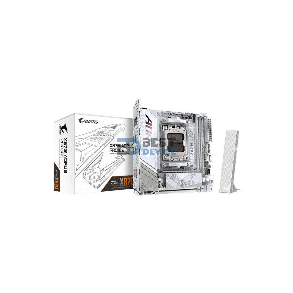 PLACA MADRE X870I AORUS PRO ICE DDR5 AM5/S/R/HDMI/2M2/WIFI/USB/MITX