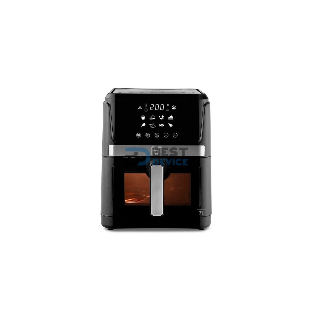 FREIDORA SIN ACEITE MULTI CON VISOR 7L GO223USA NEGRO