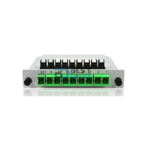 NE ATRIAN ATS1X8PLC-LXD-SCA-C PLUG IN LGX BOX SPLITER1 X 8WITH SC/APC