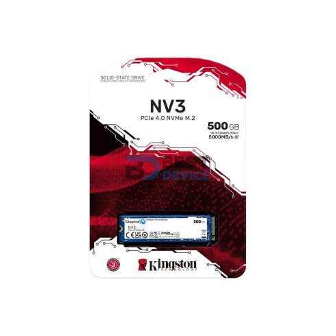 SSD KINGSTON 500GB SNV3S/500G M.2 NVME PCIE 4.0