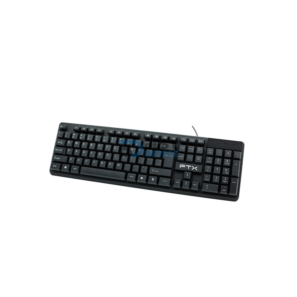 TECLADO FTX FTXK002 USB/NUM/ESP/NEGRO 122975