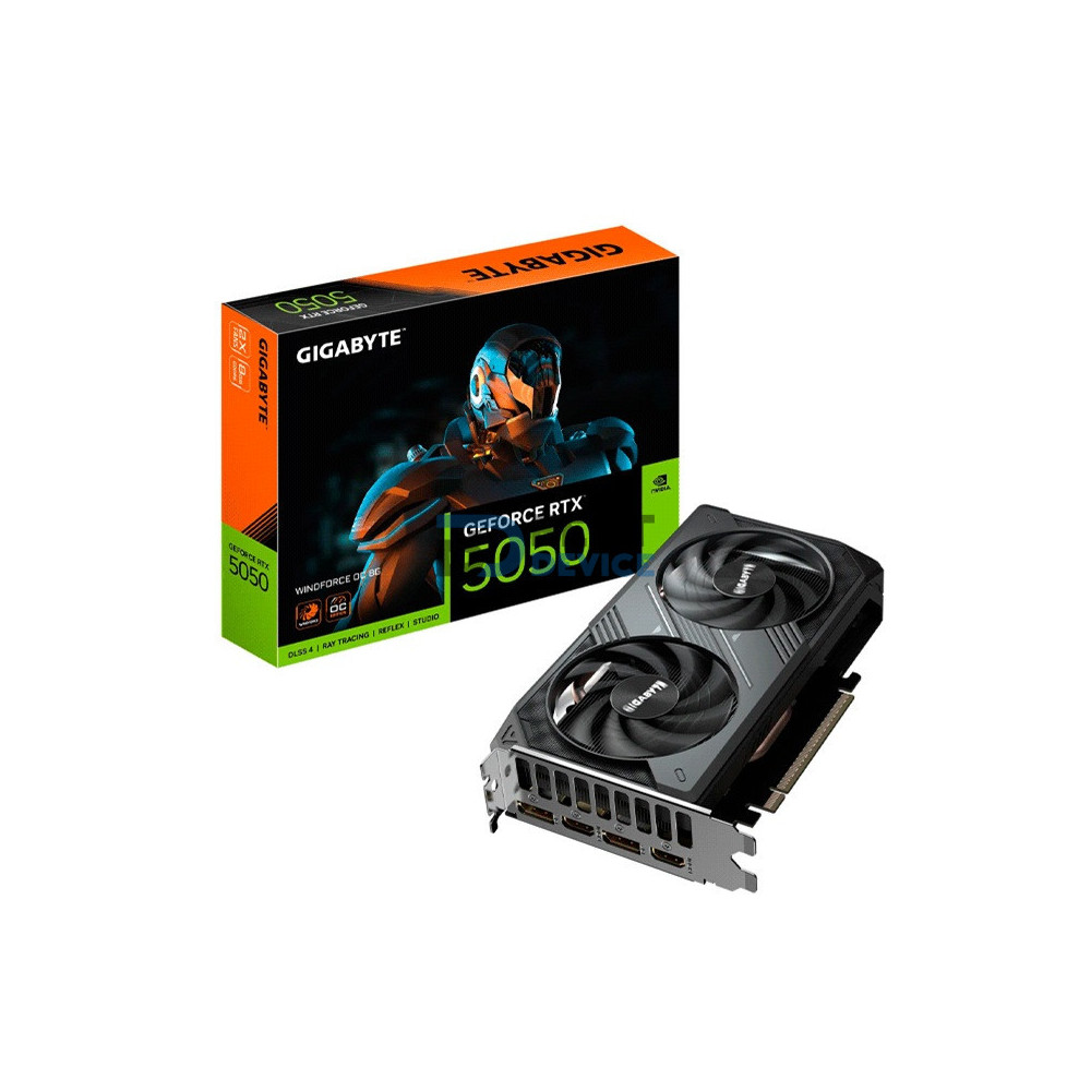 TARJETA GRÁFICA GIGABYTE RTX5050 WINDFORCE 8G OC DD6 GV-N5050WF2OC-8GD