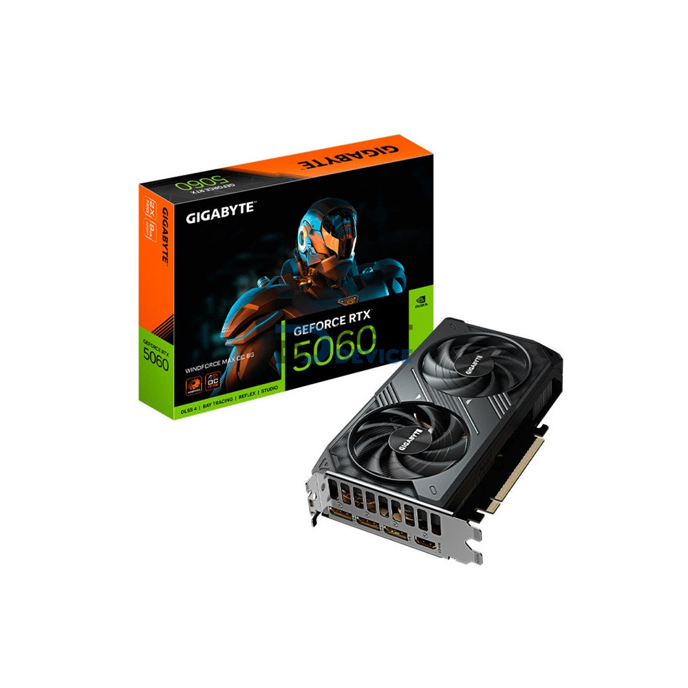 TARJETA GRÁFICA GIGABYTE RTX5060 WINDFORCE MAX 8G OC DD7 GV-N5060WF2MAX OC-8GD