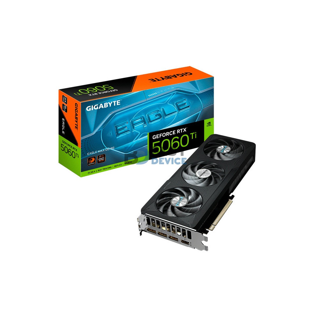 TARJETA GRÁFICA GIGABYTE RTX5060TI EAGLE MAX 8G OC DD7 GV-N506TEAGLEMAX OC-8GD